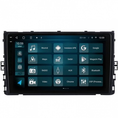 Navigatie 2K Volkswagen T-Roc (2017+) 8GB RAM Android 13 Octacore Slot Sim 4G DSP GPS Wi-FI Carplay Android Auto USB Bluetooth Waze Touchscreen 9.5 In foto