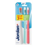 Set Periute de dinti pentru adulti Clean Smile, Soft, multicolor, 3 bucati, Jordan