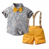 Costum elegant pentru baietei - Green (Marime Disponibila: 6-9 luni (Marimea 19, Superbaby