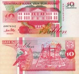 SURINAME 10 gulden 1996 UNC!!!