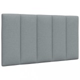 VidaXL Pernă tăblie de pat, gri deschis, 80 cm, material textil