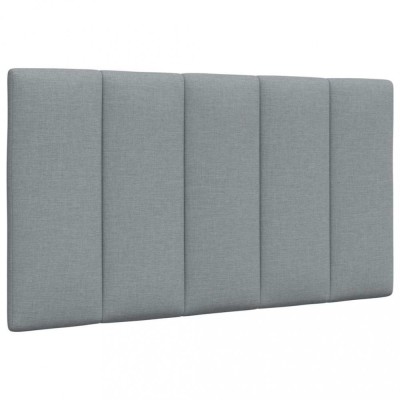 vidaXL Pernă tăblie de pat, gri deschis, 80 cm, material textil foto