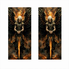 Set 2 stickere autoadezive pentru st&Atilde;&cent;lpi u&Egrave;i auto, print outdoor hd, orajet ecosolvent, 2x 50x22 cm