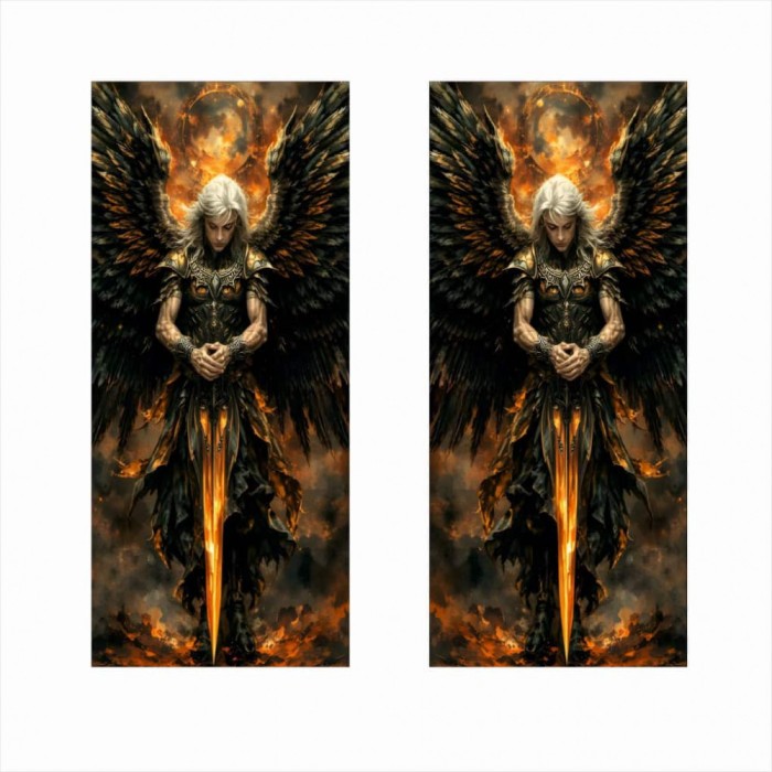 Set 2 stickere autoadezive pentru st&Atilde;&cent;lpi u&Egrave;i auto, print outdoor hd, orajet ecosolvent, 2x 50x22 cm