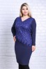 Rochie de ocazie Francessa Bleumarin - 44Marimea