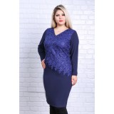 Rochie de ocazie Francessa Bleumarin - 44Marimea