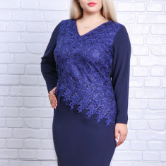 Rochie de ocazie Francessa Bleumarin - 42Marimea