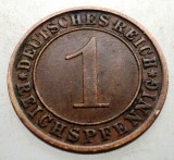 B.160 GERMANIA WEIMAR 1 REICHSPFENNIG 1931 A