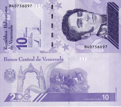 VENEZUELA 10 bolivares 2021 UNC!!! foto