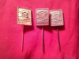 Set 3 insigne Serbia - Club Sportiv Kikinda Zok - , locul 1 .2 si 3 , metal , h=1,5cm
