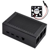 Cumpara ieftin Carcasa Metalica Neagra cu Ventilator Raspberry Pi 4