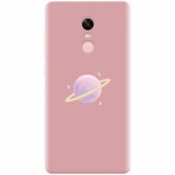 Husa silicon pentru Xiaomi Remdi Note 4X, Saturn On Pink