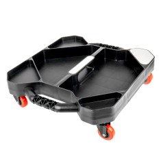 Tava scule atelier pe roti, cu multiple spatii depozitare, 44x41x6cm; AMIO