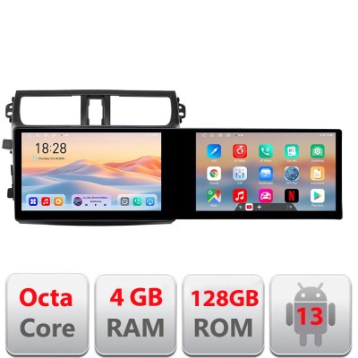 Navigatie Suzuki Celerio 2014-2021 Edotec 2 ecrane 8 core 4+128 21.6 inch Incell android Wifi 5Ghz gps internet KIT-celerio CarStore Technology foto