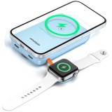 Innostyle Powerduo 2In1 Powerbank Rapid Inductiv Pentru Ceas Magsafe 10000Mah Albastru