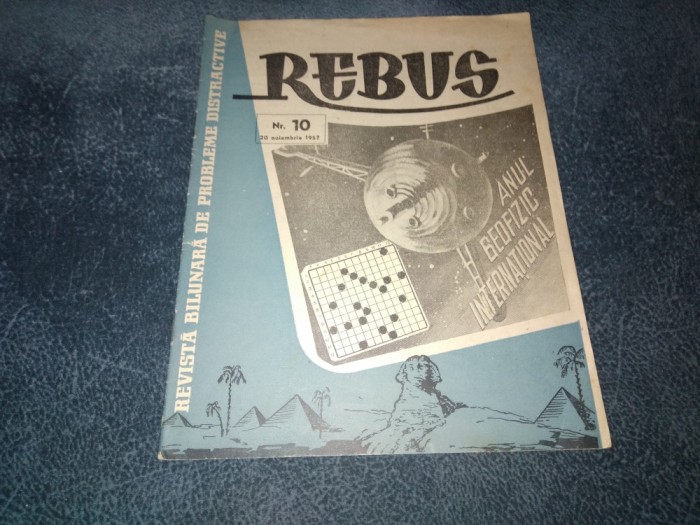 REVISTA REBUS 20 NOIEMBRIE 1957