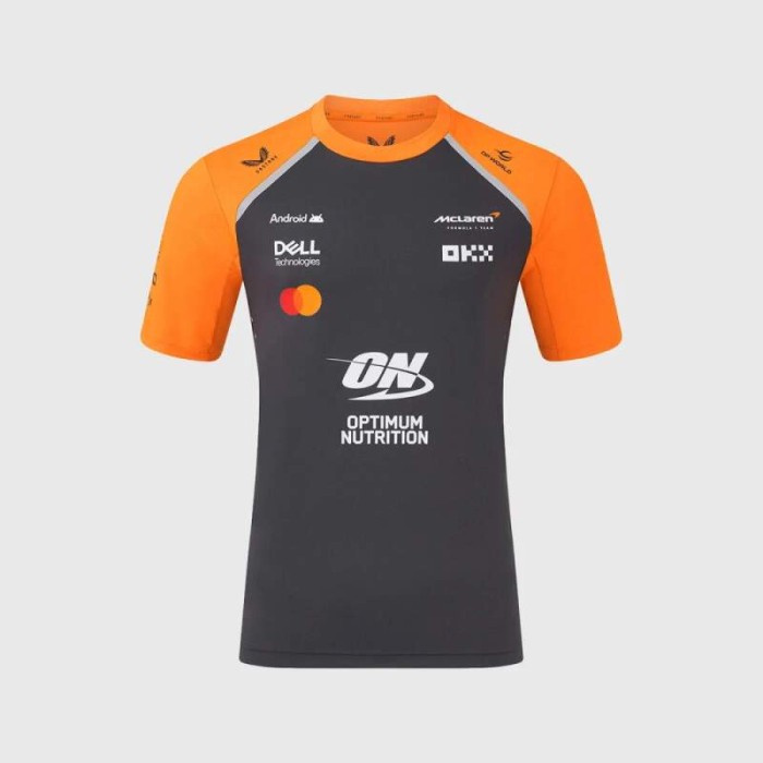 Mclaren Honda tricou de bărbați official Teamline Replica F1 Team 2025 - S