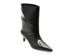 Botine elegante EPICA PREMIUM negre, 81R, din piele naturala lacuita