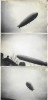 P1963N Graf Zeppelin LZ 127 (Deutsches Luftschiff Zeppelin 127) over Karlsruhe, ca 1929-1930, batch of 3 photos