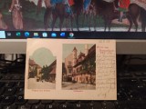 Gruss aus Hermannstadt Sibiu, Eingang zum Rathaus, Rthaushof, c. 2 aug. 1902 205