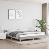 vidaXL Cadru de pat cu tăblie, gri deschis, 180x200 cm, textil