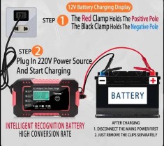 &Icirc;ncărcător Automat 12V cu Afișaj Digital pentru Baterii 12v