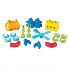 Set de constructie Robotel colorat Learning Resources, 18 piese, plastic, 2 ani+