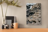 Tablou Canvas, "Giganții de bazalt l&acirc;ngă ocean", Columnar, Basalt, Geological, Formation, Natural, Unique, Coastline, Rugged, Oceanic, Ancient, 26 x 3