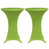 Cumpara ieftin Husa elastica pentru masa, 2 buc., verde, 80 cm