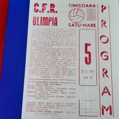 program CFR Timisoara - Olimpia SM