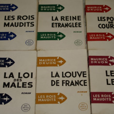 Les rois maudits - Maurice Druon - 6 volume - Paris - 1955 - franceza