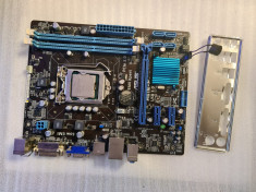 Placa de baza ASUS H61M-F, Socket 1155 DDR3, PCI-E + G2130 - poze reale foto