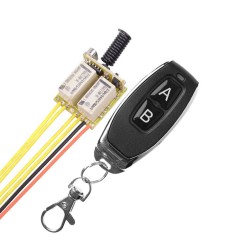 Releu comutator wireless miniatura si telecomanda cu doua canale 4-12v