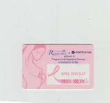 bnk card Cartele telefonice - Romania Romtelecom 2004 - Breast Cancer 3 (1st Printing) - Col:RO-ROM-0262