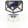 Lampa solara 100 LED-uri, Model nou, Super perfomant, Ultima generatie, 1800 mAh, Senzor de Miscare si Lumina, Prindere pe perete, Oem