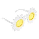 Ochelari de Deghizare Margarete, Plastic, Alb și Galben, Mărime Unică, CMCLASS