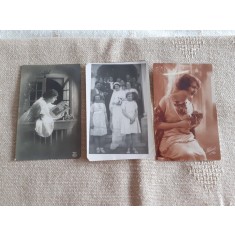 LOT CARTI POSTALE PERIOADA INTERBELICA, 2+1, 2 CIRCULATE SI 1 NECIRCULATA