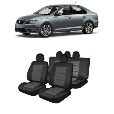 Set Huse scaune auto dedicate SEAT Toledo 2013 - 2020 bancheta fractionata