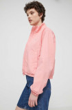 Cumpara ieftin Tommy Jeans geacă femei, culoarea roz, de tranziție DW0DW18139