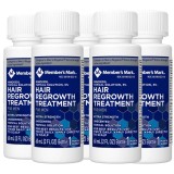 Set Solutie, Member&amp;#039;s Mark, Minoxidil 5%, Tratament Impotriva Caderii Parului, pentru Barbati, Pipeta Inclusa, 5x 60ml