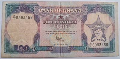 Ghana , 500 Cedis 1986 foto