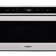 Cuptor cu microunde incorporabil Whirlpool W6MN840, 22 l, 750 W, Display digital, Grill, Crisp, 3D Technology, JetStart, JetDefrost (Inox)