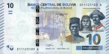 Bolivia 10 Bolivianos (nedatata; seria A; circa 2018) P-248 UNC !!! (necirculata)