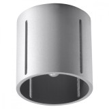 Lampă De Tavan Inez Gri Aluminiu 1 Bec Cilindric Modern De Interior