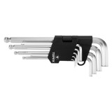 Set chei imbus lungi Topex 1.5-10 mm, 9 piese, cap sferic