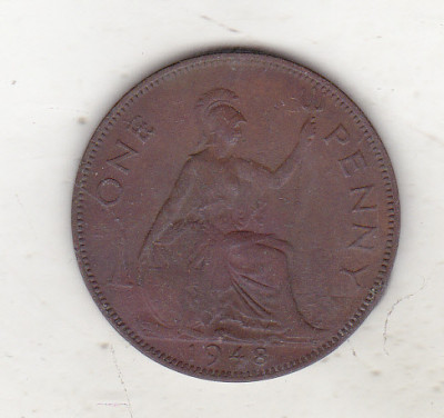 bnk mnd Marea Britanie Anglia 1 penny 1948 foto