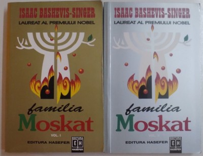 FAMILIA MOSKAT de ISAAC BASHEVIS SINGER , VOL I - II , 2000 foto