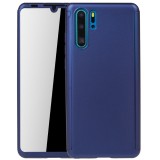 Husa Huawei P30 Pro 360 Full Cover Albastra: Fata+Spate, Carcasa Protectie Antishock, Antiamprenta, Policarbonat