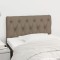 vidaXL Tăblie de pat, gri taupe, 80x7x78/88 cm, textil 346302
