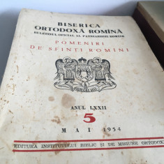 ORTODOXIA/REV.PATRIARHIEI 1954- POMENIRI DE SFINTI ROMANI- CALINIC, IOAN ROMANUL